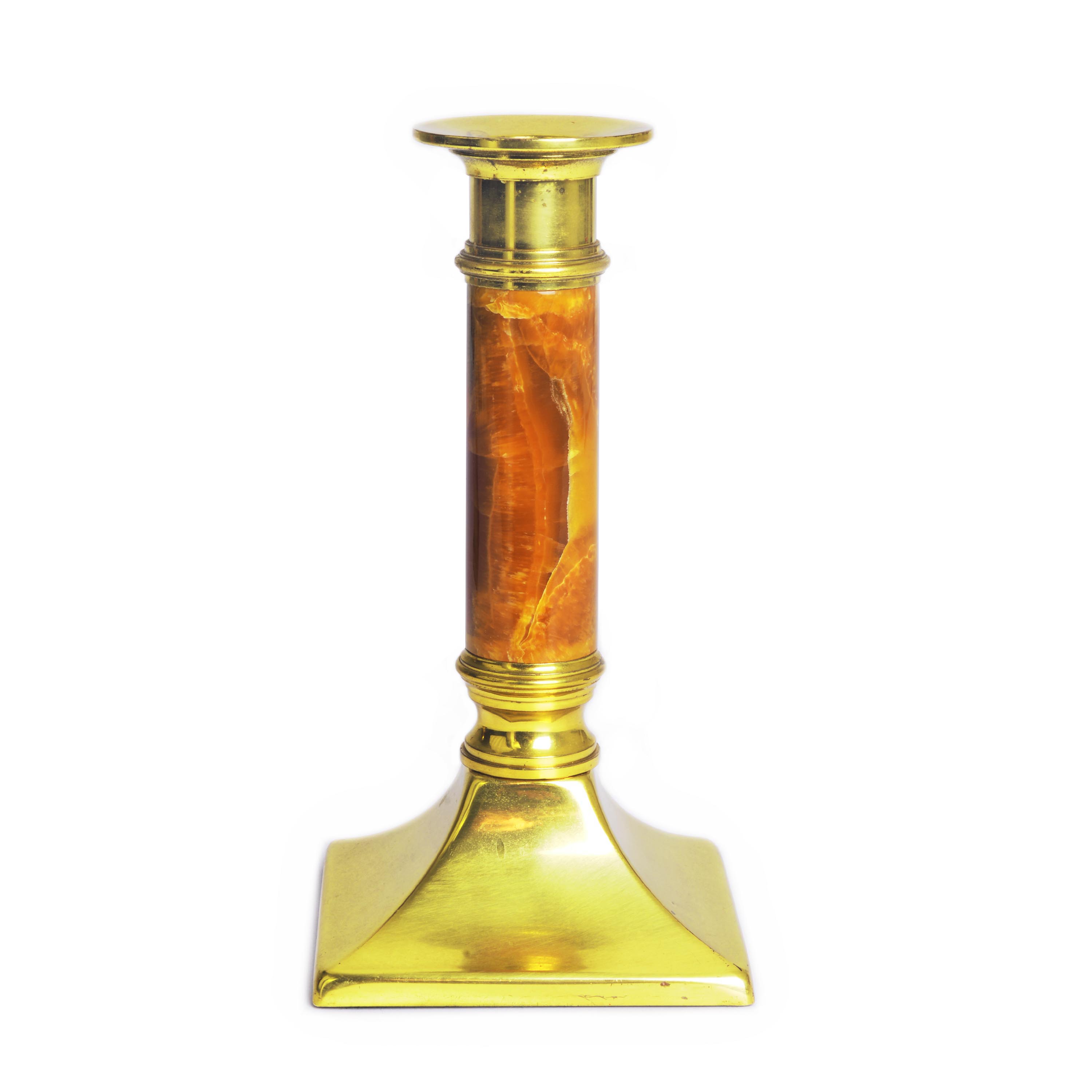 Антикварные подсвечники из камня Симбирцит (нмпт) пара